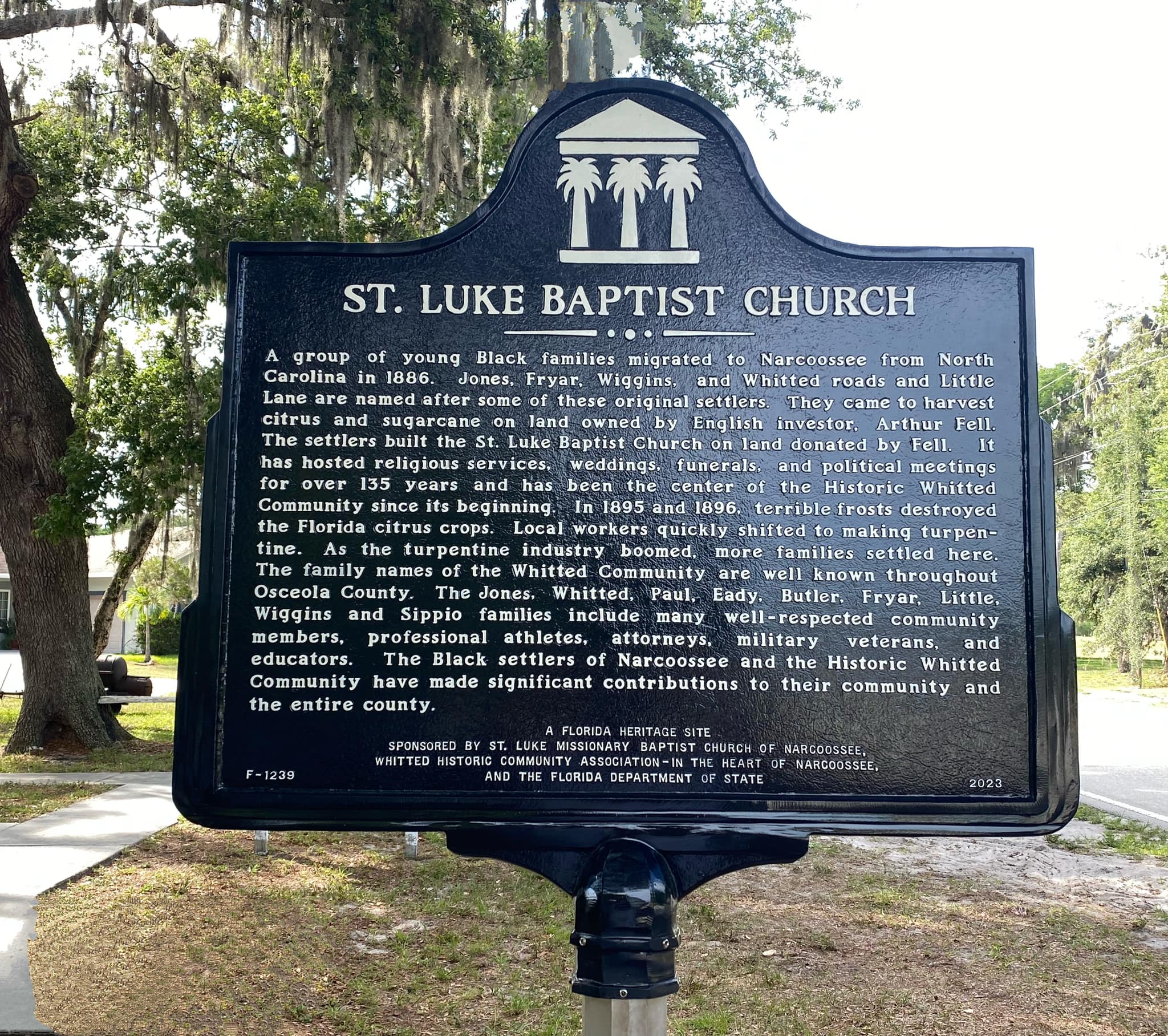 St. Luke Historical Marker